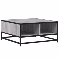 vidaXL Coffee Table Hallway Tea End Table Side Table Engineered Wood and Metal - grey sonoma - Additional view 6