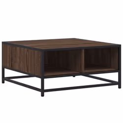 vidaXL Coffee Table Hallway Tea End Table Side Table Engineered Wood and Metal - brown oak