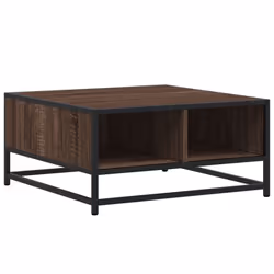 vidaXL Coffee Table Hallway Tea End Table Side Table Engineered Wood and Metal - brown oak - Additional view 6