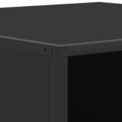 vidaXL Coffee Table Hallway Tea End Table Side Table Engineered Wood and Metal - black, 80 x 80 x 30 cm - Additional view 7