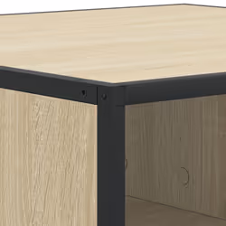 vidaXL Coffee Table Hallway Tea End Table Side Table Engineered Wood and Metal - sonoma oak, 80 x 80 x 30 cm - Additional view 7