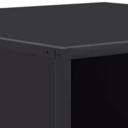vidaXL Coffee Table Hallway Tea End Table Side Table Engineered Wood and Metal - black, 100 x 100 x 30 cm - Additional view 7