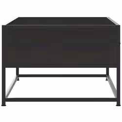 vidaXL Coffee Table End Table Side Table Brown Oak Engineered Wood and Metal - black - Additional view 5