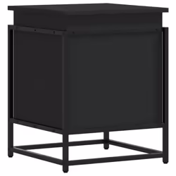 vidaXL Storage Box with Lid Toy Box Blanket Box Chest Black Engineered Wood - Additional view 5