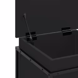 vidaXL Storage Box with Lid Toy Box Blanket Box Chest Black Engineered Wood - Additional view 7