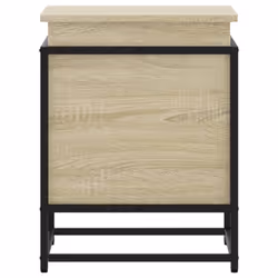 vidaXL Storage Box with Lid Toy Box Blanket Box Sonoma Oak Engineered Wood - Additional view 4