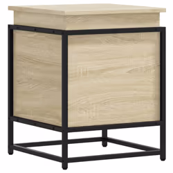 vidaXL Storage Box with Lid Toy Box Blanket Box Sonoma Oak Engineered Wood - Additional view 5