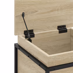 vidaXL Storage Box with Lid Toy Box Blanket Box Sonoma Oak Engineered Wood - Additional view 7