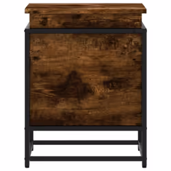 vidaXL Storage Box with Lid Toy Box Blanket Box Smoked Oak Engineered Wood - Additional view 4