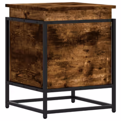 vidaXL Storage Box with Lid Toy Box Blanket Box Smoked Oak Engineered Wood - Additional view 5