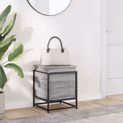 vidaXL Storage Box with Lid Toy Box Blanket Box Grey Sonoma Engineered Wood