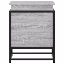 vidaXL Storage Box with Lid Toy Box Blanket Box Grey Sonoma Engineered Wood - Additional view 4