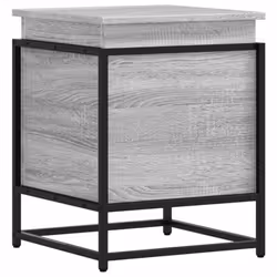 vidaXL Storage Box with Lid Toy Box Blanket Box Grey Sonoma Engineered Wood - Additional view 5