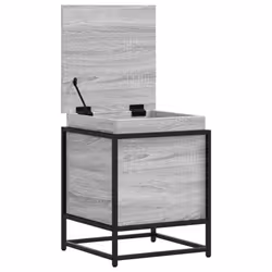 vidaXL Storage Box with Lid Toy Box Blanket Box Grey Sonoma Engineered Wood - Additional view 6