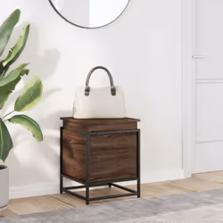 vidaXL Storage Box with Lid Toy Box Blanket Box Brown Oak Engineered Wood