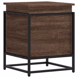 vidaXL Storage Box with Lid Toy Box Blanket Box Brown Oak Engineered Wood - Additional view 5