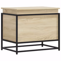 vidaXL Storage Box with Lid Toy Box Blanket Box Sonoma Oak Engineered Wood