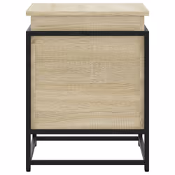 vidaXL Storage Box with Lid Toy Box Blanket Box Sonoma Oak Engineered Wood - Additional view 4