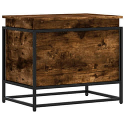 vidaXL Storage Box with Lid Toy Box Blanket Box Smoked Oak Engineered Wood