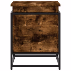 vidaXL Storage Box with Lid Toy Box Blanket Box Smoked Oak Engineered Wood - Additional view 4