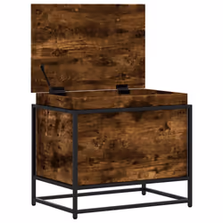vidaXL Storage Box with Lid Toy Box Blanket Box Smoked Oak Engineered Wood - Additional view 6