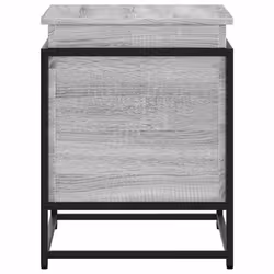 vidaXL Storage Box with Lid Toy Box Blanket Box Grey Sonoma Engineered Wood - Additional view 4