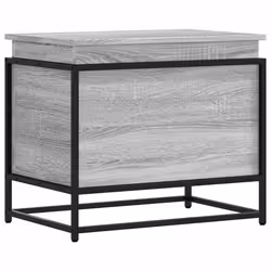 vidaXL Storage Box with Lid Toy Box Blanket Box Grey Sonoma Engineered Wood - Additional view 5