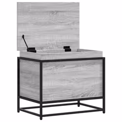 vidaXL Storage Box with Lid Toy Box Blanket Box Grey Sonoma Engineered Wood - Additional view 6