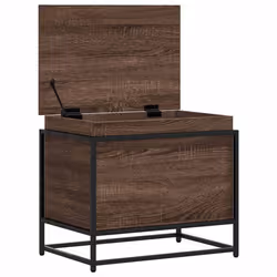 vidaXL Storage Box with Lid Toy Box Blanket Box Brown Oak Engineered Wood - Additional view 6