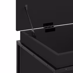 vidaXL Storage Box with Lid Toy Box Blanket Box Chest Black Engineered Wood - Additional view 7