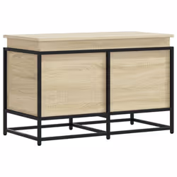 vidaXL Storage Box with Lid Toy Box Blanket Box Sonoma Oak Engineered Wood - Additional view 5