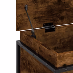vidaXL Storage Box with Lid Toy Box Blanket Box Smoked Oak Engineered Wood - Additional view 7