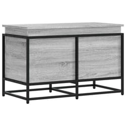 vidaXL Storage Box with Lid Toy Box Blanket Box Grey Sonoma Engineered Wood