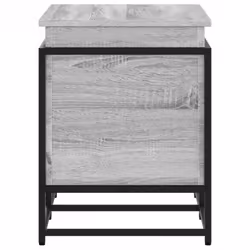 vidaXL Storage Box with Lid Toy Box Blanket Box Grey Sonoma Engineered Wood - Additional view 4