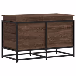 vidaXL Storage Box with Lid Toy Box Blanket Box Brown Oak Engineered Wood - Additional view 5
