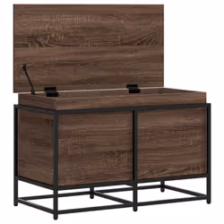 vidaXL Storage Box with Lid Toy Box Blanket Box Brown Oak Engineered Wood - Additional view 6