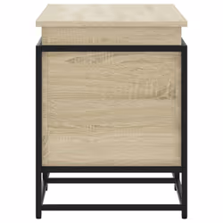 vidaXL Storage Box with Lid Toy Box Blanket Box Sonoma Oak Engineered Wood - Additional view 4