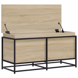 vidaXL Storage Box with Lid Toy Box Blanket Box Sonoma Oak Engineered Wood - Additional view 6