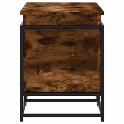 vidaXL Storage Box with Lid Toy Box Blanket Box Smoked Oak Engineered Wood - Additional view 4