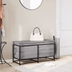 vidaXL Storage Box with Lid Toy Box Blanket Box Grey Sonoma Engineered Wood