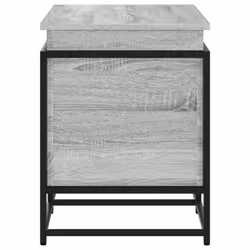 vidaXL Storage Box with Lid Toy Box Blanket Box Grey Sonoma Engineered Wood - Additional view 4