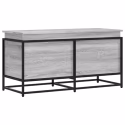 vidaXL Storage Box with Lid Toy Box Blanket Box Grey Sonoma Engineered Wood - Additional view 5