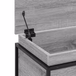 vidaXL Storage Box with Lid Toy Box Blanket Box Grey Sonoma Engineered Wood - Additional view 7