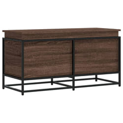 vidaXL Storage Box with Lid Toy Box Blanket Box Brown Oak Engineered Wood