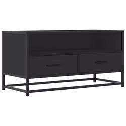 VidaXL 848809, Black, Metal, Wood, 800 mm, 345 mm, 400 mm, 1 pc(s)