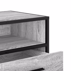 vidaXL TV Cabinet TV Stand Media TV Unit Engineered Wood and Metal - grey sonoma - Additional view 7