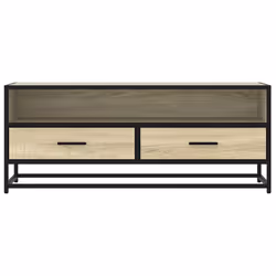 vidaXL TV Cabinet TV Stand Media TV Unit Sonoma Oak Engineered Wood and Metal - Additional view 3