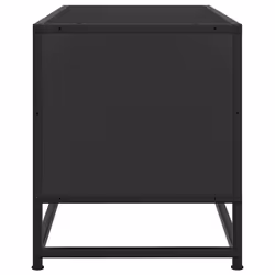 vidaXL TV Cabinet TV Stand Media Unit TV Unit Black Engineered Wood and Metal - Additional view 4