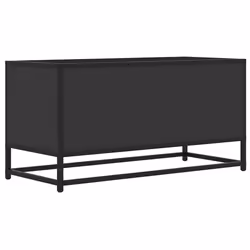 vidaXL TV Cabinet TV Stand Media Unit TV Unit Black Engineered Wood and Metal - Additional view 5