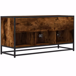 vidaXL TV Cabinet TV Stand Media TV Unit Engineered Wood and Metal - smoked oak - Additional view 5